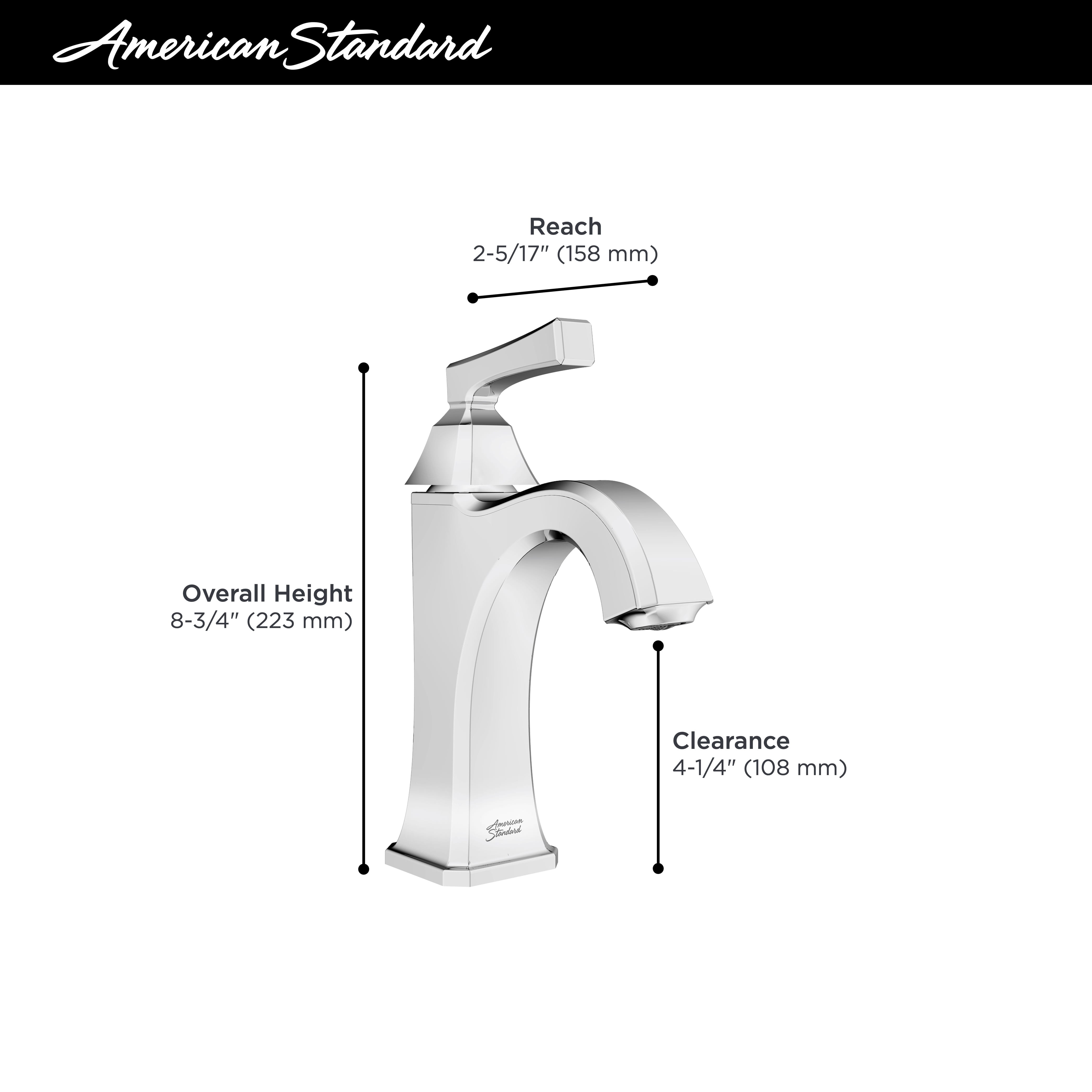 Crawford Single Handle Bathroom Faucet MATTE BLACK (FITTINGS)